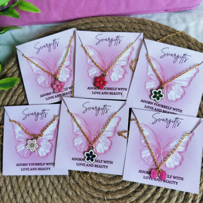 Blossom Charm Necklace Collection Blossom Charm Necklace Collection