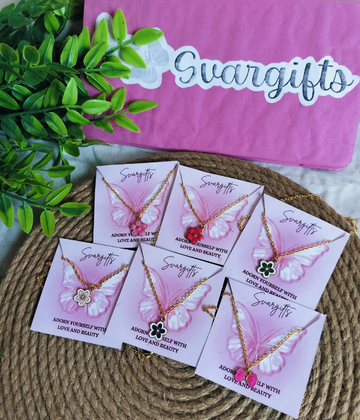 Blossom Charm Necklace Collection