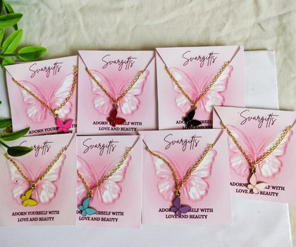 Enchanted Butterfly Necklace Collection