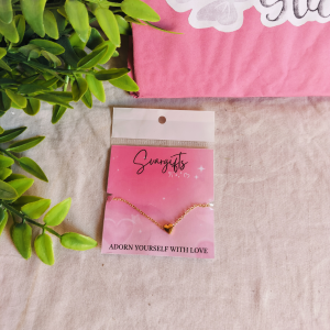 Minimal Gold Heart Charm Bracelet for Women