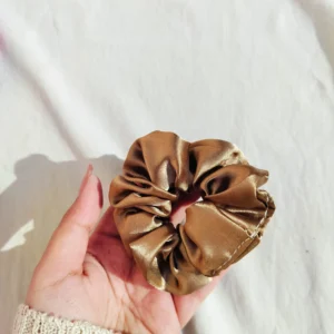 Satin Scrunchie - Mustard Gold